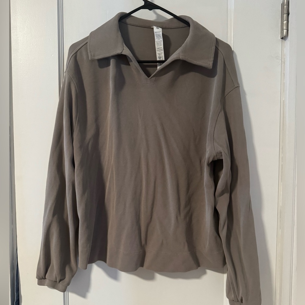 lululemon Softstreme Pique Oversized Long-Sleeve Polo Shirt